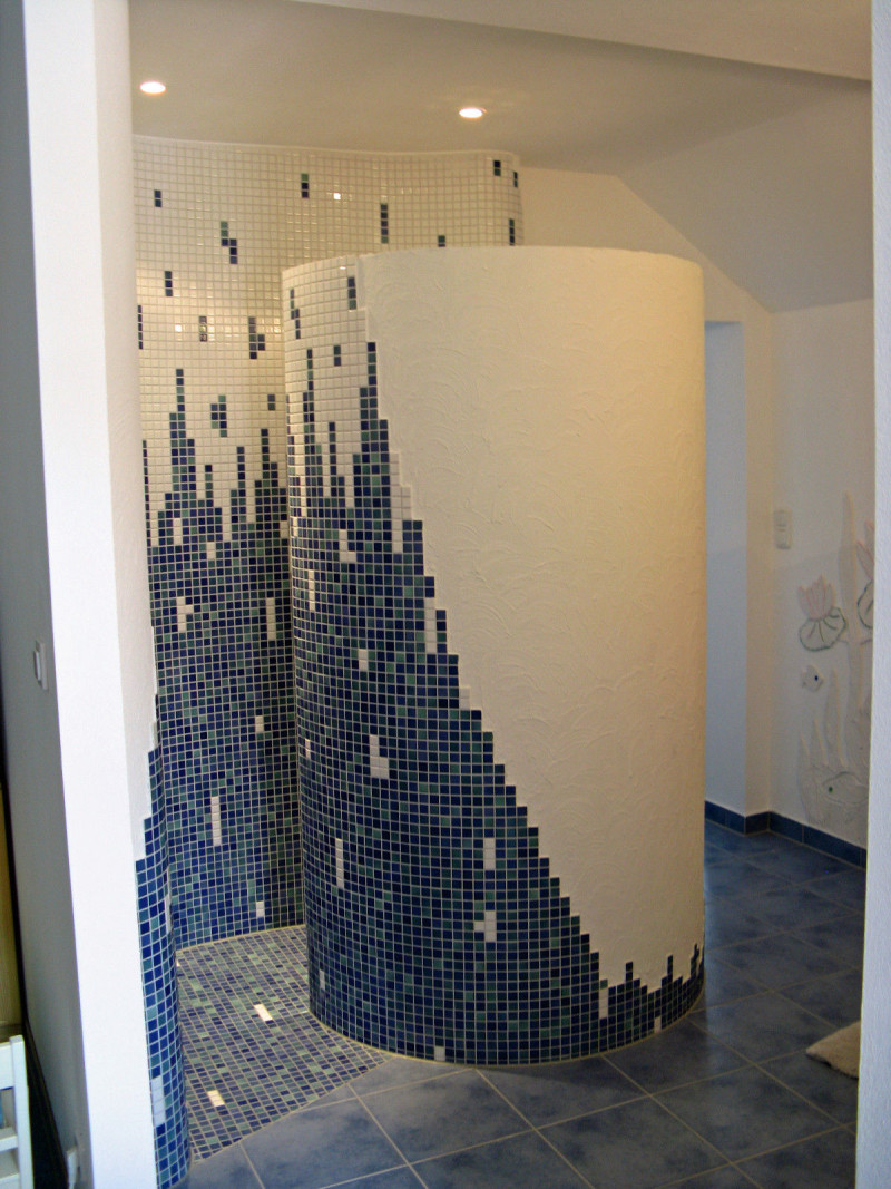 Modell Radl - Schneckenduschen Bausatz mit Bodenelement - Produktansicht