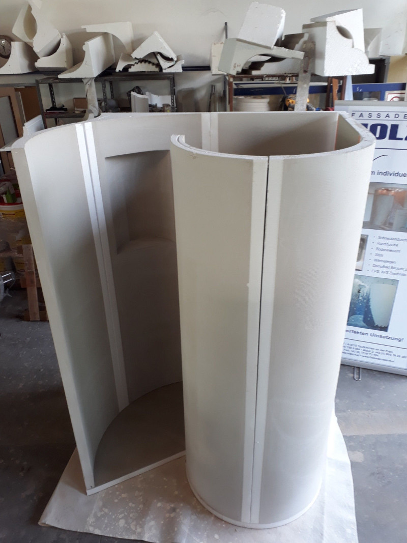 Modell Stock - Schneckenduschen Bausatz mit Bodenelement - Produktansicht