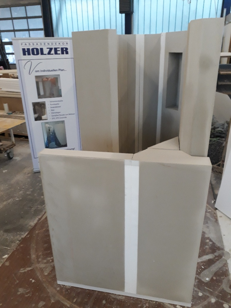 Modell Eckdu - Schneckenduschen Bausatz mit Bodenelement - Produktansicht