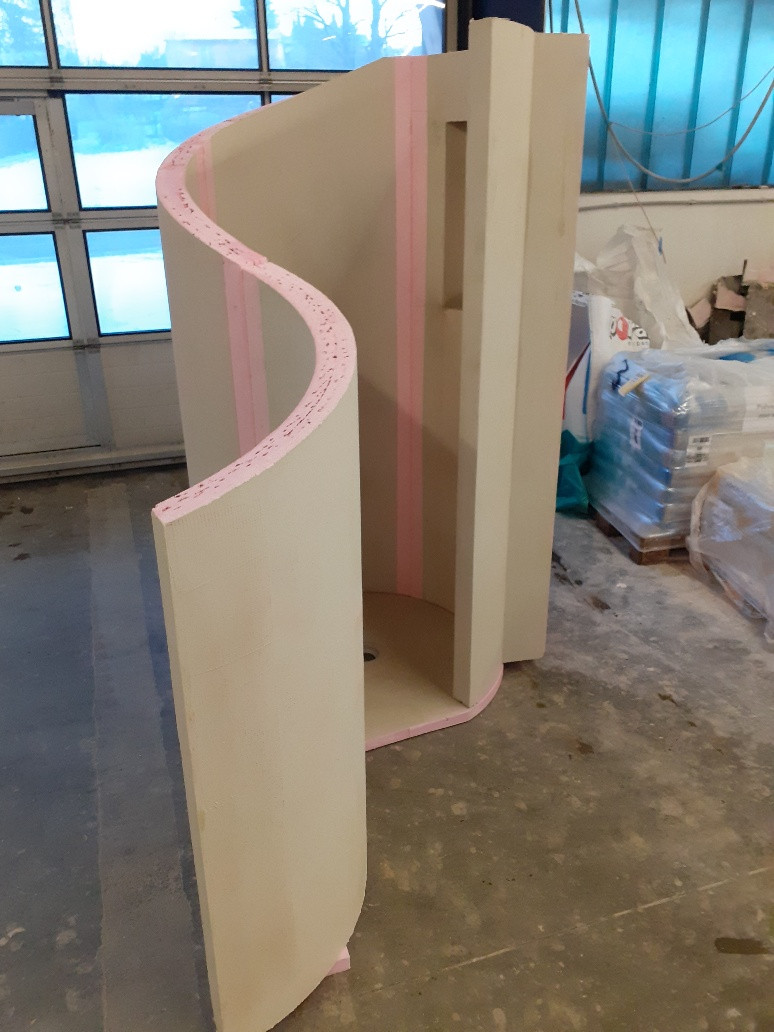 Modell Metz - Schneckenduschen Bausatz mit Bodenelement - Produktansicht