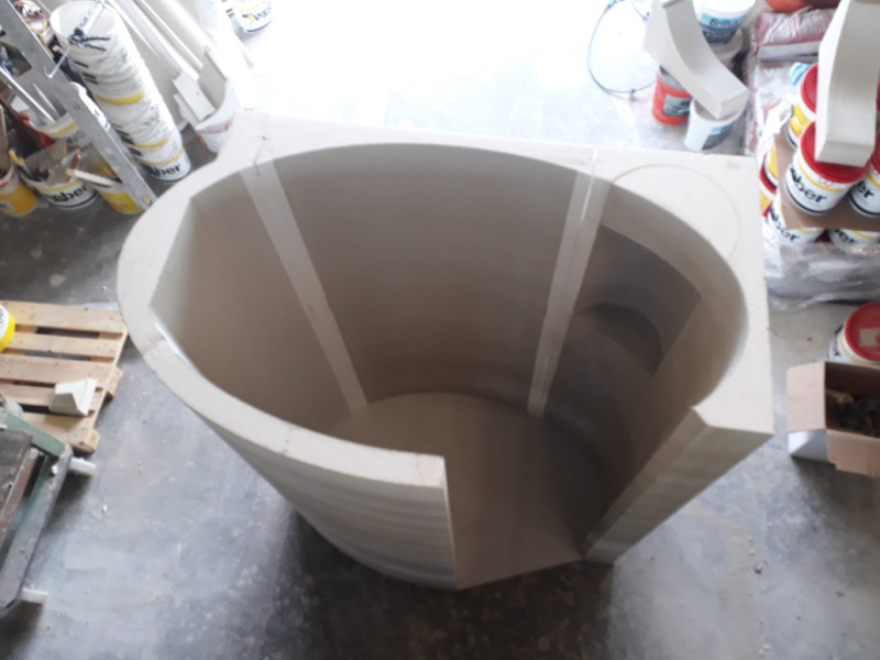 Modell Ova - Schneckenduschen Bausatz mit Bodenelement - Produktansicht